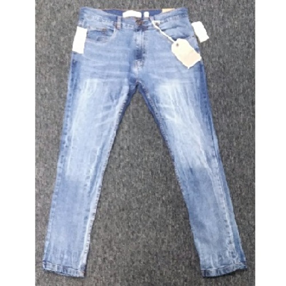 🆕 BASIC 5 POCKET STRETCH DENIM JEAN - BLUE - MEN